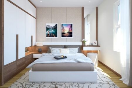 Giường gỗ an cường đẹp bền giá rẻ cho phòng ngủ