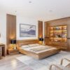 Giường gỗ công nghiệp cao cấp cho phòng ngủ thêm sang
