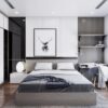 Giường gỗ công nghiệp giá rẻ mà đẹp cho phòng ngủ chung cư