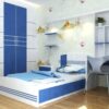 Giường ngủ cho bé trai phong cách hiện đại đơn giản GNE-007