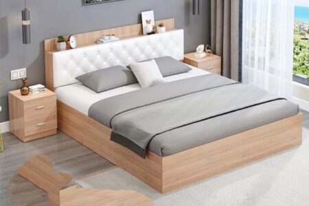 Giường ngủ gỗ công nghiệp đẹp MDF chất lượng