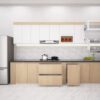 Tủ bếp gỗ công nghiệp MDF an cường phủ melamine