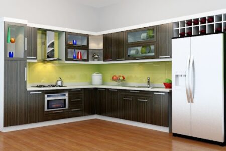 Tủ bếp nhựa cao cấp picomat cho căn hộ chung cư TBN-003