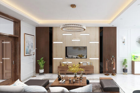 Vách ốp tường phòng khách hiện đại, cao cấp VO-031