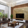 Vách ốp tường trang trí phòng khách cao cấp VO-028